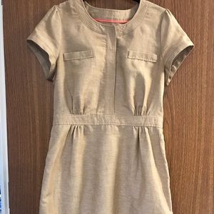 Cotton/Linen Snap Front Dress